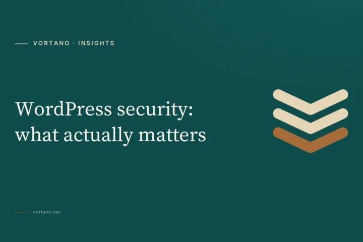 WordPress security: what actually matters
